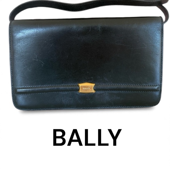Bally Vintage structured leather crossbody shoulder bag - Picture 14 of 14
